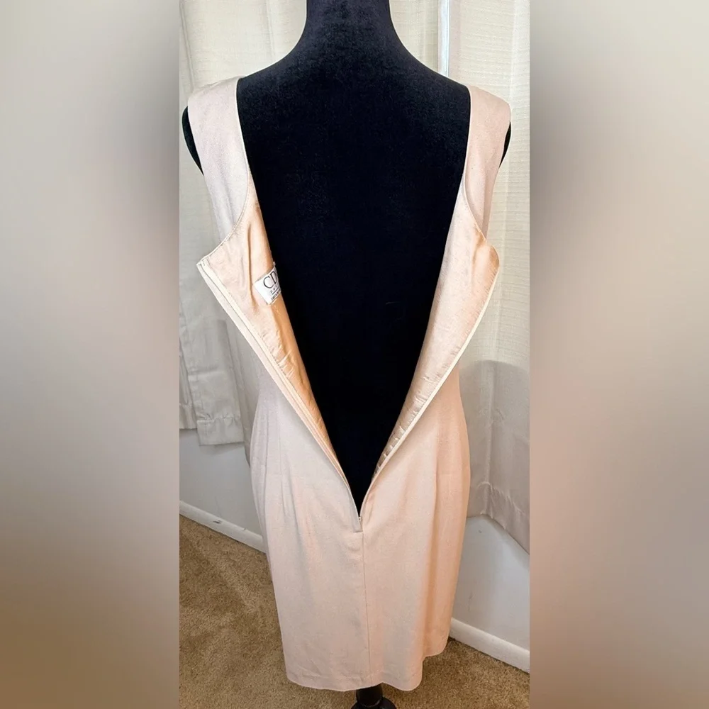 Vintage 90’s CDC Caren Desiree chic mini sleeveless dress cropped jacket 6 P